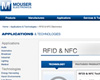 Mouser, RFID 및 NFC 기술 관련 사이트 오픈 해
