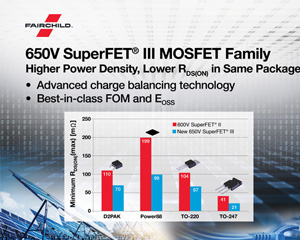 페어차일드, SuperFET III MOSFET 제품군 출시 