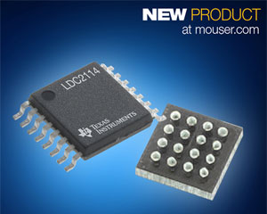 Mouser Electronics Stocks the Texas Instruments LDC2114 Inductive Touch Solution