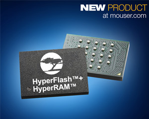 마우저, 사이프레스의 S71KL512SC0 HyperFlash 및 HyperRAM 다중 칩 패키지 판매