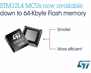 ST, 더 작고 오래 지속되는 MCU STM32L4 출시