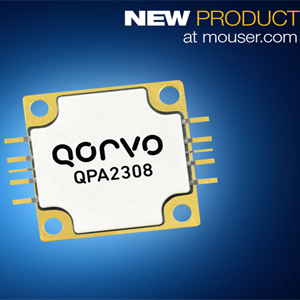 마우저, 코르보의 60W GaN 상용 및 군용 전력 증폭기 QPA2308 공급