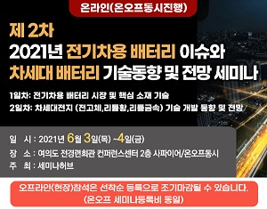 [세미나] 도요타 전고체배터리 차량 공개 선언, 향후 자동차 배터리 시장은