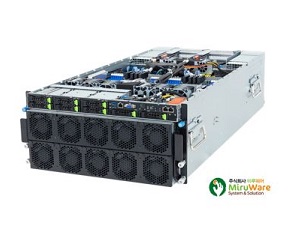 미루웨어, AI 가속 위한 기가바이트 AMD MI300X 서버 발표