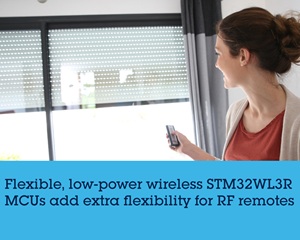 ST, 리모컨에 최적화된 배터리 절감형 무선 마이크로컨트롤러 발표